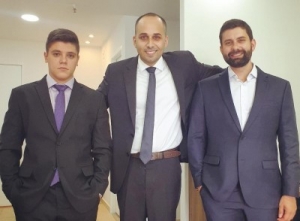 Estagiário Enrico, Dr. Rafael e Dr. Diogo